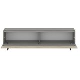 Hanah home tv polica sign grey travertine