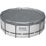 Bestway Pokrivač za bazen Ø3,66 m Kružni Poliester Siva | shoptok.hr