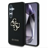 Guess PU Grained 4G Metal Logo Zadní Kryt pro Samsung Galaxy S25+ Black Ovitek za telefon Vijolična | Shoptok.si