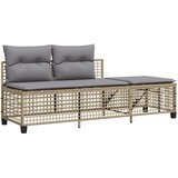  3-dijelni set kutne vrtnih sofa s jastucima bež od poliratana | shoptok.hr
