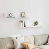  Zidne police 2 kom bijele 100x16,5x16,5 cm konstruirano drvo | shoptok.hr