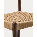 Kave Home Smeđa/u prirodnoj boji barska stolica od punog hrasta (visine sjedala 65 cm) Yalia – | shoptok.hr