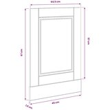  Ploča za perilicu posuđa Porto 45x1,5x57 cm konstruirano drvo | shoptok.hr