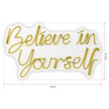 WALLXPERT dekorativna plastična led rasveta believe in yourself yellow | ePonuda.com