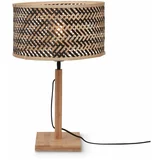 Good&Mojo Črna/v naravni barvi namizna svetilka z bambusovim senčnikom (višina 38 cm) Java –