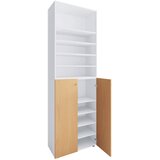 MID.YOU OMARA ZA ČEVLJE bela, barve bukve | Shoptok.si