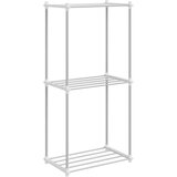  Cijevna polica s pohranom Bijelo 42,5 x 27 x 91,5 cm Aluminij | shoptok.hr