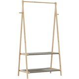 vidaXL Stalak za odjeću s policama 96x45,5x150,5 cm od bambusa | shoptok.hr