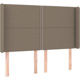 Maison Chic posteljno vzglavje - vzglavna omarica - nočna omarica z ušesi taupe 147x16x118/128 cm blago, (21713356) Cene