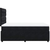  Krevet box spring s madracem crni 120 x 190 cm baršunasti | shoptok.hr