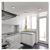  LED svetilo nadometno NEXXO, okroglo, srebrno, 12,5W, nastavljiva CCT | Shoptok.si