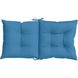  Jastuci za stolice 6 kom prošarano plavi 100x50x7 cm od tkanine | shoptok.hr