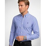 Polo Ralph Lauren Srajce z dolgimi rokavi CHEMISE AJUSTEE CUSTOM FIT EN POPELINE RAYEE Modra | Shoptok.si