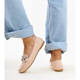 Gemre Beige Loafers with Zircon Buckle Mali | Shoptok.si