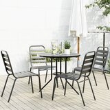 The Living Store Vrtni stoli 5 kosov antracit prašno barvano jeklo - Komplet Vrtnih Stolov, (21475987) | Shoptok.si