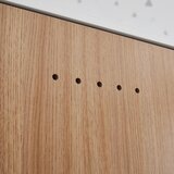 Bessagi Kids otroška garderobna omara poppy, naravna barva, bela | Shoptok.si