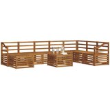  Set vanjskih sofa 9 kom. Prirodna | shoptok.hr