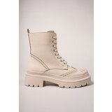 Riccon Calaerel Women's Boots 00121404 Beige Leather Cene