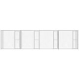  Kavez za pse Srebrno 800 x 200 x 200 cm Cinkani čelik | shoptok.hr