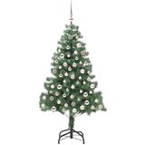 vidaXL Božično drevo med 300 LED z stojalom Zelena 210 cm PVC | Shoptok.si