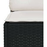 vidaXL 10-dijelni set vrtnih sofa s jastucima crni od poliratana | shoptok.hr