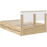  Okvir za krevet s ladicama Sonoma hrast 120 x 190 cm - sonoma hrast 120 x 190 cm | shoptok.hr