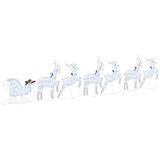 vidaXL LED irvasi 7 pcs Srebrno tkanina | shoptok.hr
