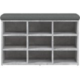  Klupa za cipele siva boja betona 82x32x50 cm konstruirano drvo | Eponuda.ba