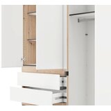 Lesnina XXXL OMARA ZA OBLAČILA, bela, hrast artisan | Shoptok.si