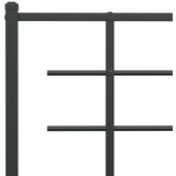  Metalno zamjensko uzglavlje crno 107 cm | shoptok.hr