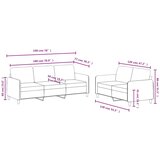  2-dijelni set sofa s jastucima žuti baršunasti | shoptok.hr