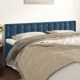vidaXL Posteljno vzglavje 2 kosa temno modro 90x5x78/88 cm žamet | Shoptok.si