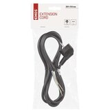  Priključna vrvica PVC 3×1,0mm črna 2M | Shoptok.si