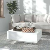  Stolić za kavu visoki sjaj bijeli 85 x 55 x 31 cm od iverice | shoptok.hr