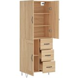 vidaXL Visoka komoda hrasta sonome 69 5x34x180cm od konstruiranog drva | shoptok.hr