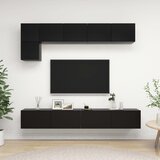 vidaXL 5-dijelni set TV ormarića crni od iverice Cijene