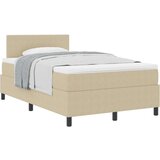  Krevet s opružnom kutijom s madracem svijetlozelena siva 120x200 cm korduroj tkanina | shoptok.hr