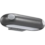LED zunanja dvosmerna svetilka gor/dol IP65 s PIR senzorjem gibanja 18W 1200lm 4000K siva