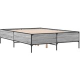  Okvir kreveta boja hrasta 160x200 cm konstruirano drvo i metal | shoptok.hr