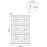  Gabion s žicom debljine 5 mm i mrežom 10x10 cm 100x10x150 cm Slike