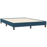 Box Spring krevet bez madraca tamnoplavi 140x210 cm samt | Eponuda.ba