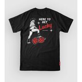 Loose Riders Here To Get Lucky Tech Tee black Cene