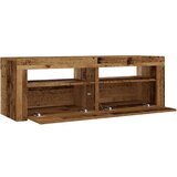 vidaXL Nočna omarica 2 kosa z LED lučkami stari les 60x35x40 cm | Shoptok.si