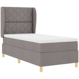  Krevet s opruga kutije Sivo-smeđa 200 x 100 cm tkanina | shoptok.hr