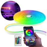  Vodootporna RGB neon LED traka 5m sa aplikacijom i daljinskim Cene
