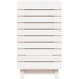  Košara za rublje bijela 44 x 44 x 76 cm od masivne borovine | shoptok.hr