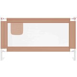 vidaXL Posteljno varovalo za malčke taupe 150x25 cm blago | Shoptok.si