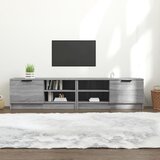 The Living Store TV omarica 2 kosa siva sonoma 80x35x36,5 cm konstruiran les - TV Omarica, (21375715) Cene