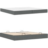  Okvir kreveta s madracem s madracem 2 pcs Siva nijansa tkanina | shoptok.hr