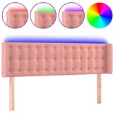  LED posteljno vzglavje roza 147x16x78/88 cm žamet, (20951823) | Shoptok.si